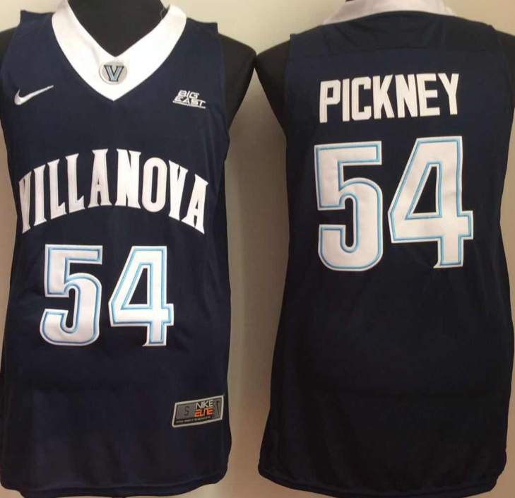 NCAA Men Villanova Wildcats Blue #54 pickney->more ncaa teams->NCAA Jersey